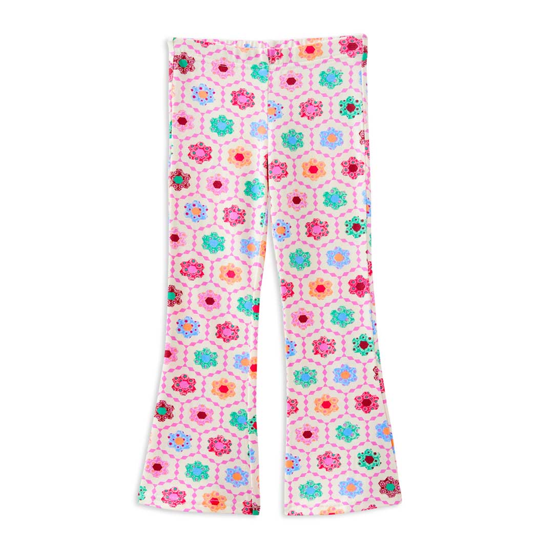Milky Honeycomb Bloom Flared Legging
